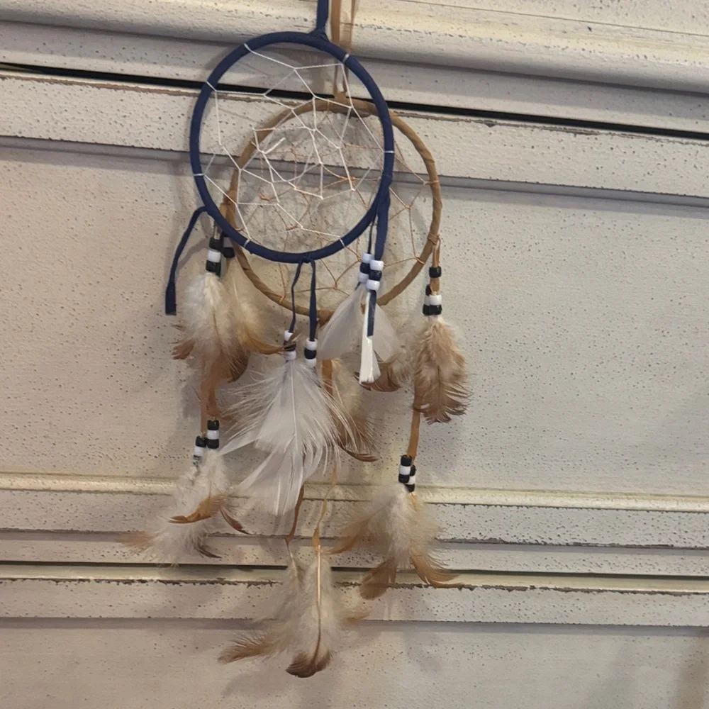 Blue and Tan Dreamcatcher Wall Decor